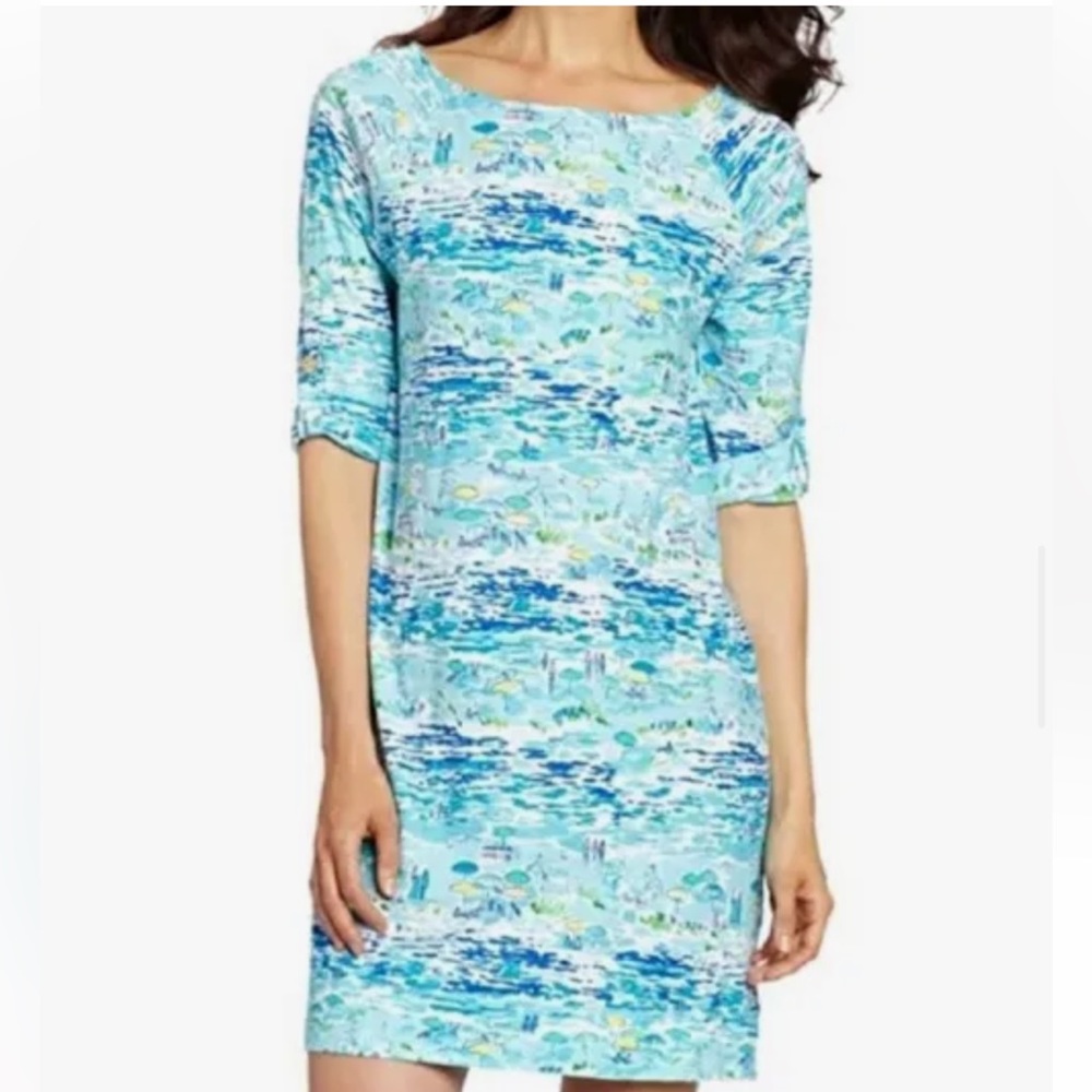 Lilly Pulitzer High Tide Toile Beach Resort Dress. Size xs